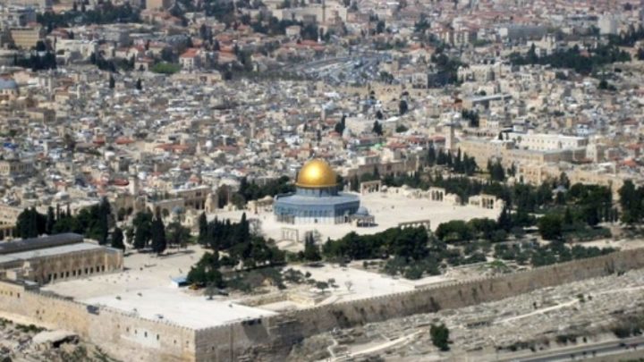 Una vista del Monte del Templo y la Ciudad Vieja de Jerusalén. Crédito: Berthold Werner/Wikimedia Commons.